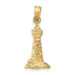 14k 3-D St. Augustine Lighthouse Pendant