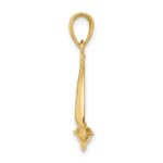 14k Polished Open-Backed Sailboat Pendant - Image 2
