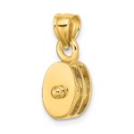 14K Polished 3-D Moveable Pulley Charm - Image 5
