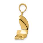 14K Polished 3-D Propeller Pendant - Image 2