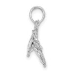 14K White Gold Stone Crab Charm - Image 2