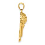 14k Solid Polished Open-Backed Golf Charm - Image 2