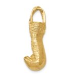 14K Hollow Polished 3-D Large Boxing Glove Pendant - Image 2