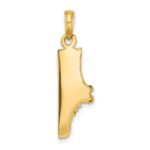 14k Polished Track Shoe Charm - Image 4