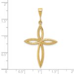 14k Passion Cross Pendant - Image 4