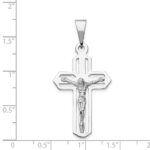 14k White Gold Cut-out Crucifix Pendant - Image 3