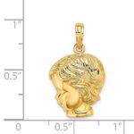 14k Boy Head Charm - Image 4
