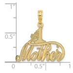 14k #1 MOTHER Charm - Image 3