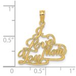 14k I LOVE YOU MOM Charm - Image 4