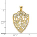 14k DAD OF THE YEAR Plaque Charm - Image 4