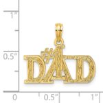 14k #1 DAD Charm - Image 4