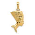 14k 3-D Nefertiti Pendant - Image 3