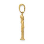 14k 3-D Lady of Justice with Moveable Scales Pendant - Image 2