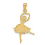 14k Dancing Ballerina Pendant - Image 3