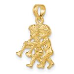 14k 3-D Gemini Zodiac Charm - Image 5