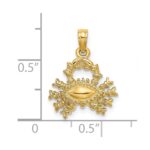 14k 3-D Cancer Zodiac Charm - Image 3