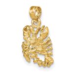 14k 3-D Scorpio Zodiac Charm - Image 5
