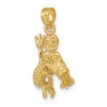 14k 3-D Aquarius Zodiac Charm - Image 5