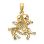 14k Large Aries Zodiac Charm - Image 4
