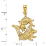 14k Large Pisces Zodiac Charm - Image 3