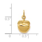 14k 3-D Puffed Apple Charm - Image 4
