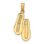 14k 3-D CAPE COD Double Flip-Flop Charm - Image 4
