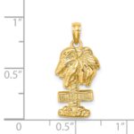 14k SANIBEL Palm Tree Charm - Image 4