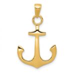 14k Anchor Pendant