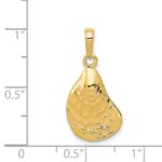 14k Oyster Shell Pendant - Image 4