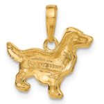 14k Springer Spaniel Dog Pendant - Image 3
