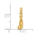 14k 3-D Bowling Pin and Ball Charm - Image 3