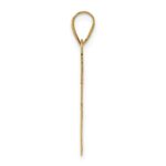 14K Polished Cross Charm - Image 2