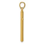 14k Polished Hollow Cross Pendant - Image 2