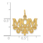 14k MOM Charm - Image 4