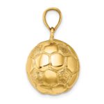 14k Large 3-D Soccer Ball Charm - Image 2