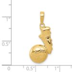14k Soccer Ball and Shoe Pendant - Image 4