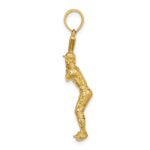 14k 3-D Baseball Player with Bat Charm - Image 2