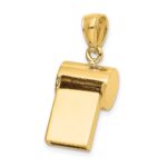 14k 3-D Working Whistle Charm - Image 2