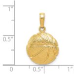 14k Basketball Pendant - Image 4