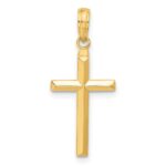14k Reversible Same on Both Sides Latin Cross Pendant