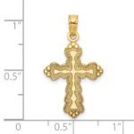 14k Scalloped Cross Charm - Image 3