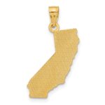 14k CALI GIRL State Map Pendant - Image 3