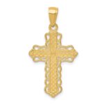 14K Lacey Trim Cross Pendant - Image 4