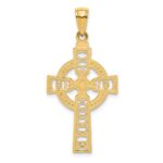 14K Celtic Cross with Eternity Circle Pendant