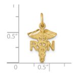 14k RN Registered Nurse Charm - Image 4