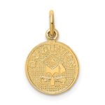 14k Polished GRADUATION Charm
