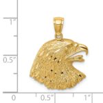 14K Diamond-Cut Eagle Pendant - Image 4