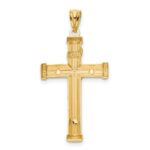14K Two-Tone Inri Crucifix - Image 3