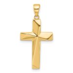 14K Polished Cross Pendant