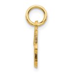 14KY Script Letter J Initial Charm - Image 2